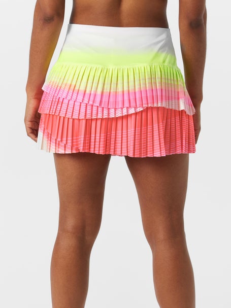 Lucky In Love Womens Sunset Spin Pleat Scallop Skirt