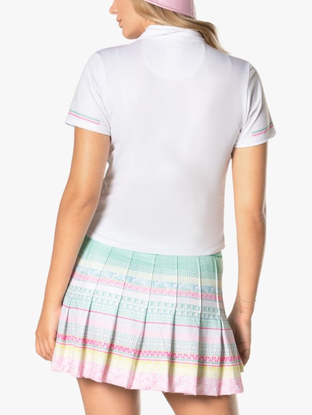 Lucky in Love Womens Retro Deco Polo