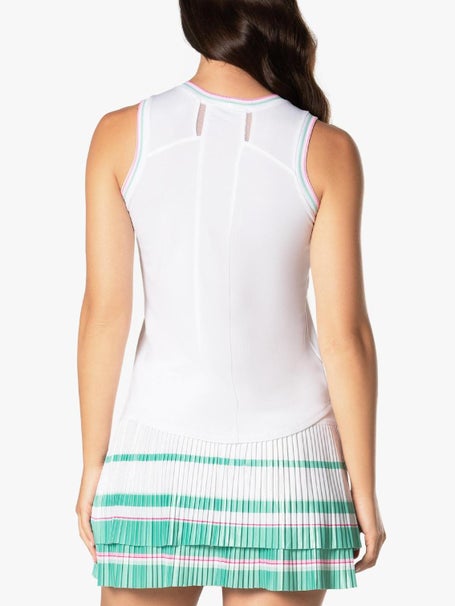 Lucky in Love Womens Retro Deco Tank