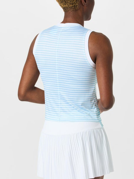 Lucky in Love Womens Riviera Breeze Stripe Muscle Tank