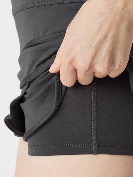 Lucky in Love Womens Core Scallop Skirt - Charcoal