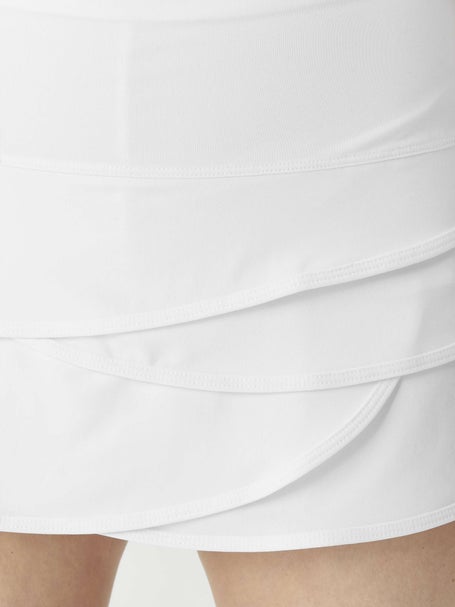 Lucky in Love Womens Core Scallop Skirt - White