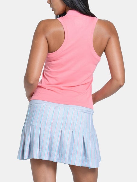 Lucky In Love Womens Retro Seamless Sleeveless Polo