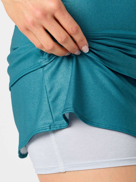 Lucky In Love Womens All That Shimmers Scallop Skirt