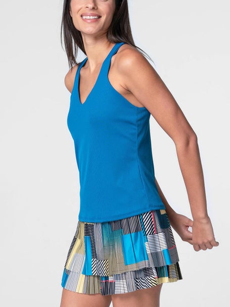 Lucky In Love Womens Stripe It Up Clubhouse Tank