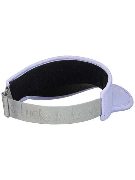 Lucky In Love Womens Stretch Visor - Lavender