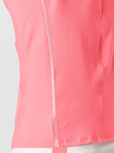 Lucky In Love Womens Sunset Spin Zip Top