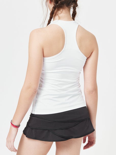 Lucky in Love Womens Core V-Neck Tank - White