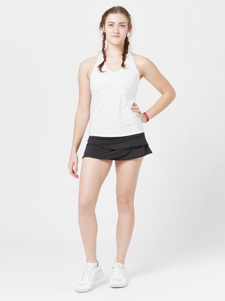 Lucky in Love Womens Core V-Neck Tank - White