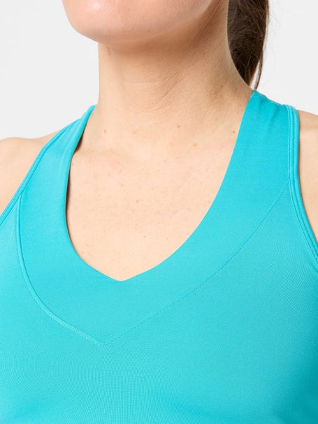 Lucky In Love Womens Core V-Neck Tank - Ocean