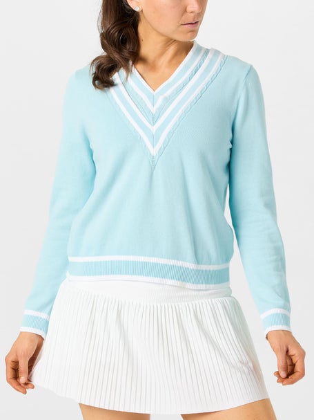 Lucky in Love Womens Riviera Victory V-Neck Sweater