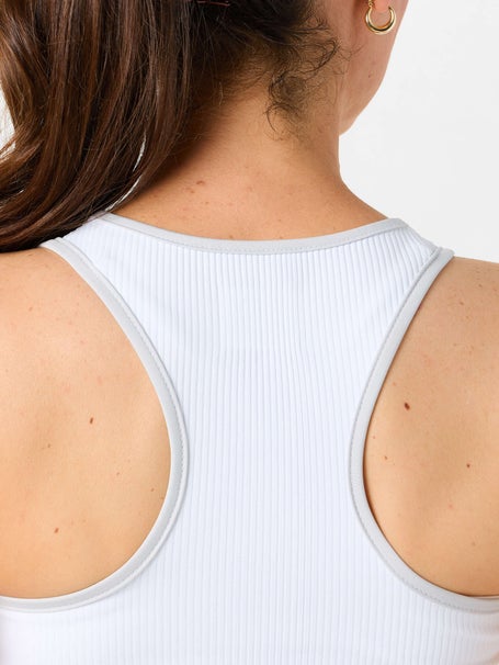 Lucky in Love Womens Weave It To Me Racer Rib Tank