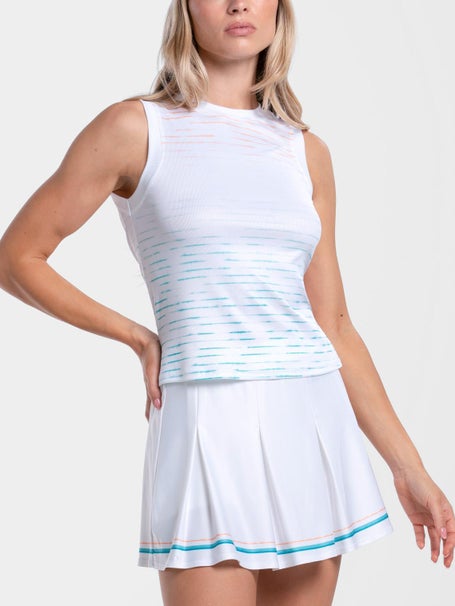 Lucky in Love Womens Waves Rising Tides Muscle Tank