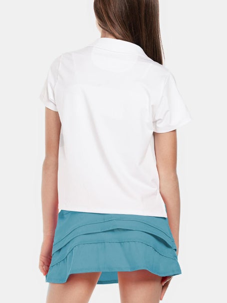 Lucky in Love Girls Core Polo - White