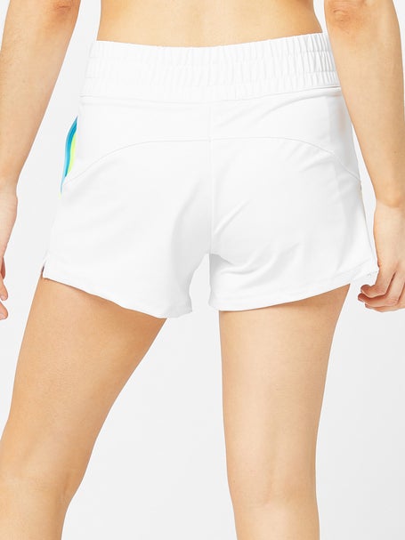 Lucky in Love Women Core Throw Back Short - White