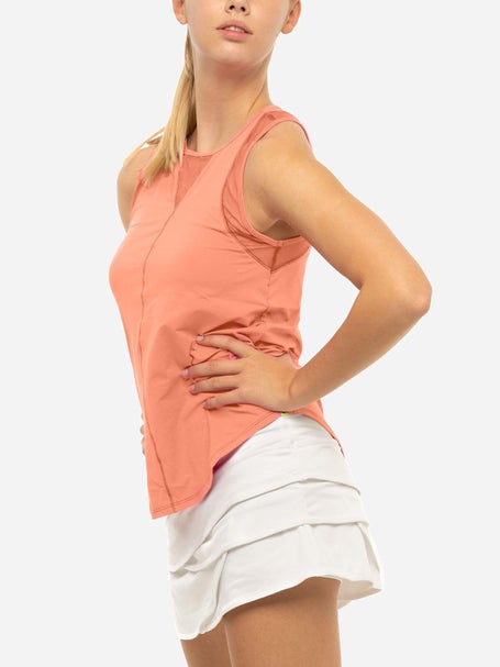 Lucky in Love Womens L-UV Chill Out Tank - Peach Glow