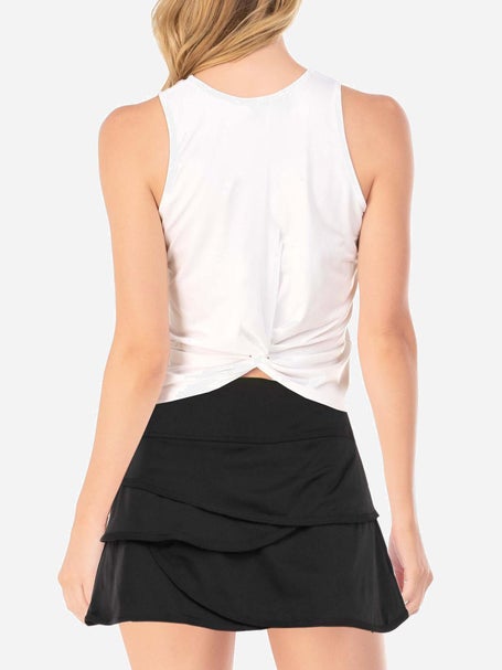 Lucky in Love Womens L-UV Freedom Tank - White