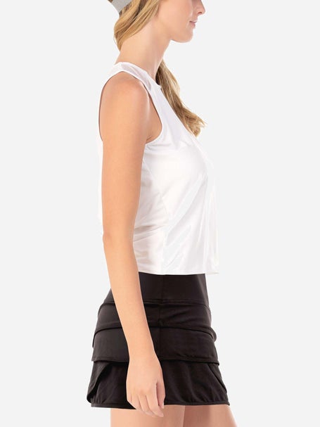 Lucky in Love Womens L-UV Freedom Tank - White