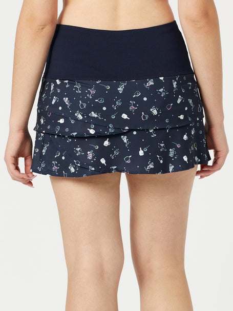 Lucky in Love Women Long Pickle Cocktail Scallop Skir