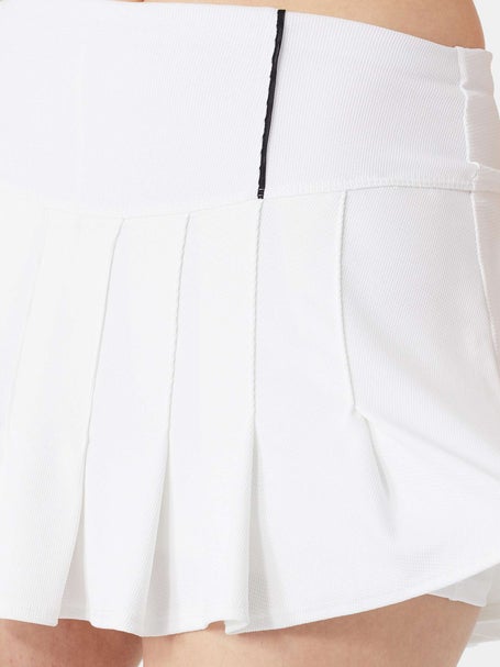 Lucky in Love Womens Long Pique Pleat Skirt
