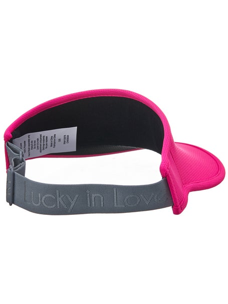 Lucky In Love Stretch Visor - Taffy