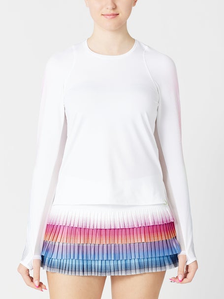 Lucky in Love Womens Shock Wave Long Sleeve Top