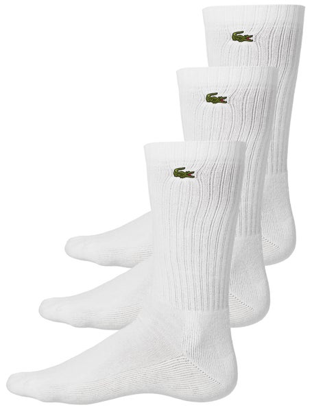 Lacoste Mens Fall 3-Pack Crew Classic Socks