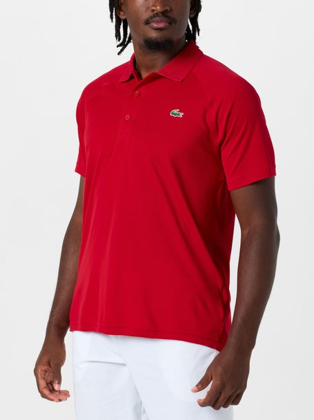 Lacoste Mens Raglan Polo - Red