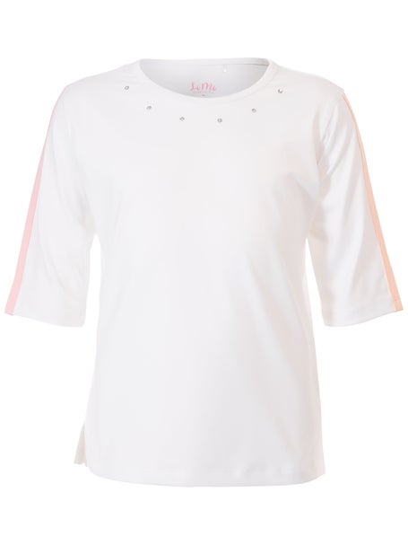 Li Mi Girls Carnival Lights 3/4 Sleeve Stripe Top