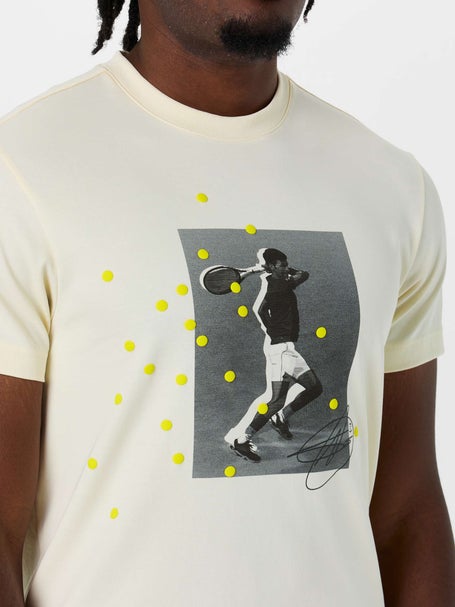 Lacoste Mens Novak Sunshine Signature T-Shirt