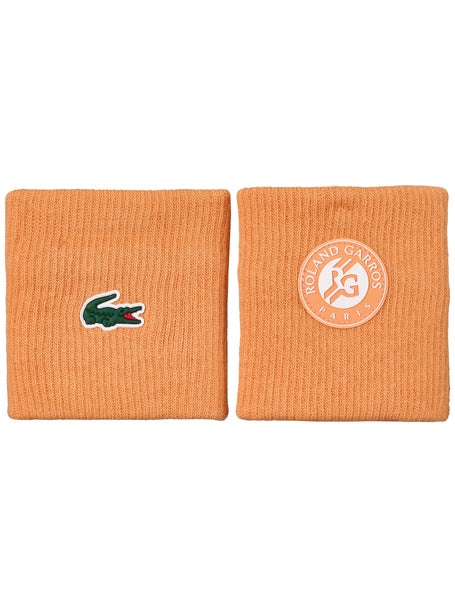 Lacoste Mens Roland Garros Players Wristbands - Orange