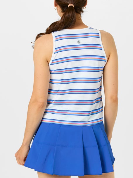 LIJA Womens Court Crush Shift Stripe Tank