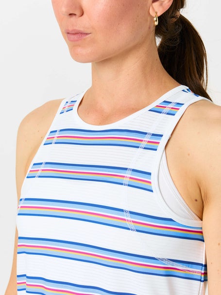 LIJA Womens Court Crush Shift Stripe Tank