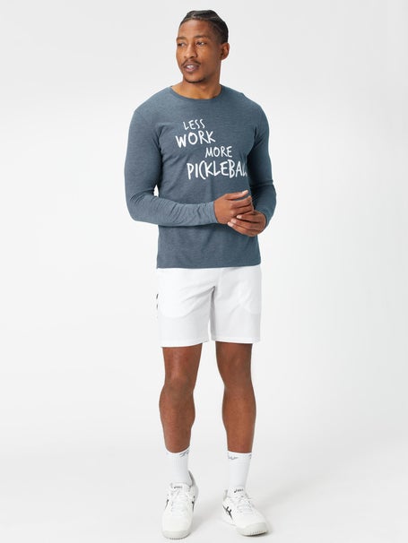 Less Work More Pickleball Mens Long Sleeve