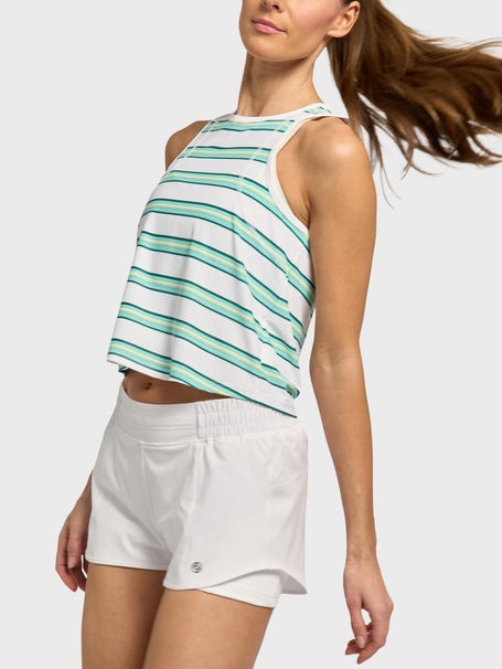 LIJA Womens Match Point Shift Stripe Tank