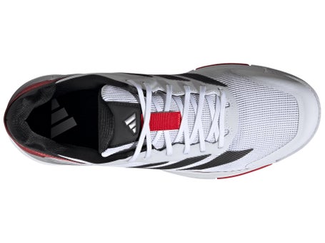 adidas CrazyQuick LS Padel Wh/Bk/Red Mens Shoes