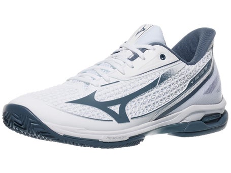 Mizuno Wave Exceed Tour 7 Clay White/Blue Mens Shoes
