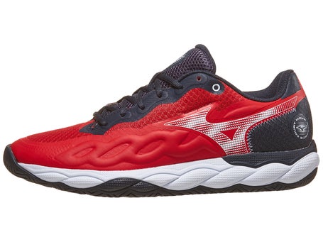 Mizuno Wave Enforce Court Salsa/White Mens Shoes