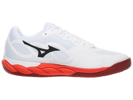 Mizuno Wave Enforce Court White/Red Mens Shoes 