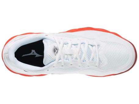 Mizuno Wave Enforce Court White/Red Mens Shoes 