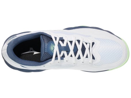 Mizuno Wave Enforce Court Wh/Vintage Indigo Mens Shoes