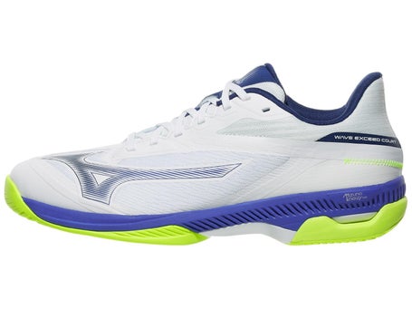 Mizuno Wave Exceed Court White/Dazzle Blue Mens Shoes