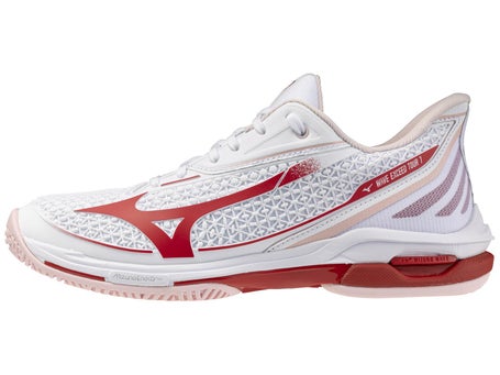 Mizuno Wave Exceed Tour 7 White/Red Womens Shoes 