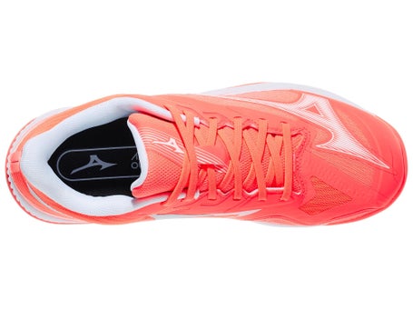 Mizuno Wave Exceed Court Coral/White Womens Shoes