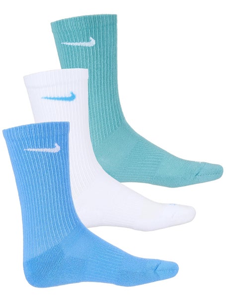 Nike Everyday Cushion Crew Sock 3-Pack Blue/White