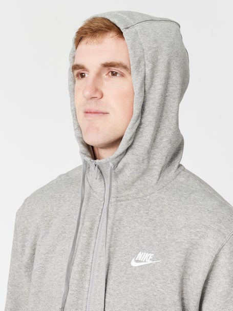 Nike Mens Core Club Zip Hoodie - Grey