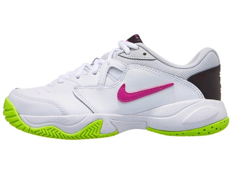 Nike Court Jr Lite White/Fuchsia/Lime Junior Shoes
