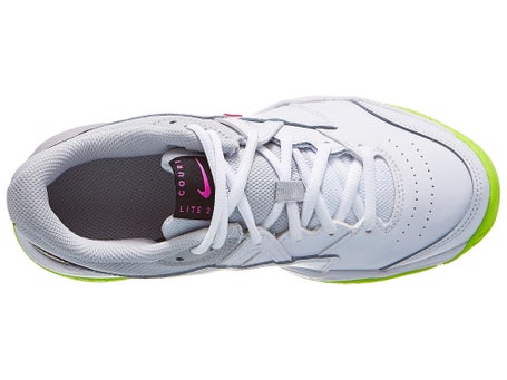Nike Court Jr Lite White/Fuchsia/Lime Junior Shoes