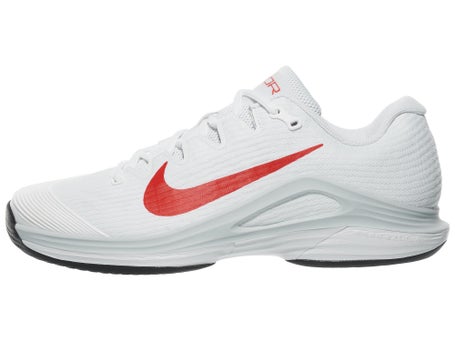 Nike Zoom Vapor 12 White/Crimson Mens Shoes