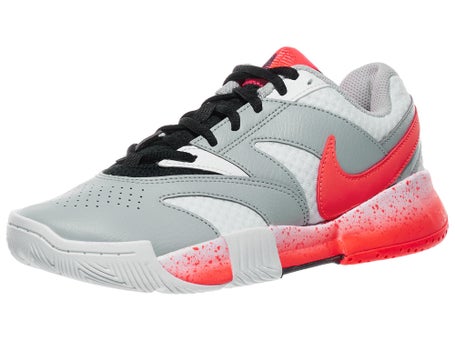 Nike Court Lite 4 PRM White/Lava/Grey Womens Shoes 